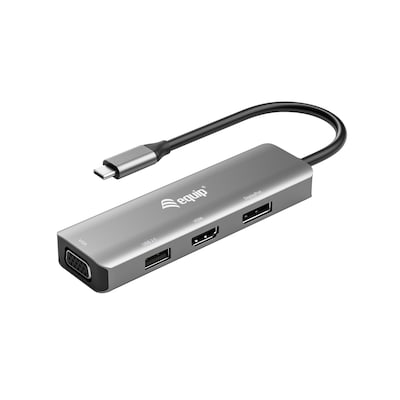 EQUIP 133485 USB-C auf HDMI/DisplayPort/VGA/USB-Adapter EQUIP 133485 USB-C auf HDMI/DisplayPort/VGA/USB-Adapter von equip