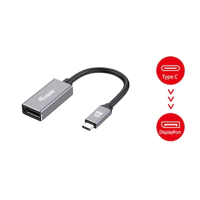 EQUIP 133493 USB-C auf DisplayPort 1.4 Adapter, 8K/30Hz von equip