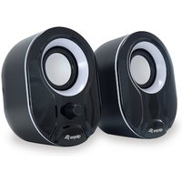 EQUIP 245333 Stereo-2.0-Lautsprecher, Black/White [Schwarz mit weiß] von equip