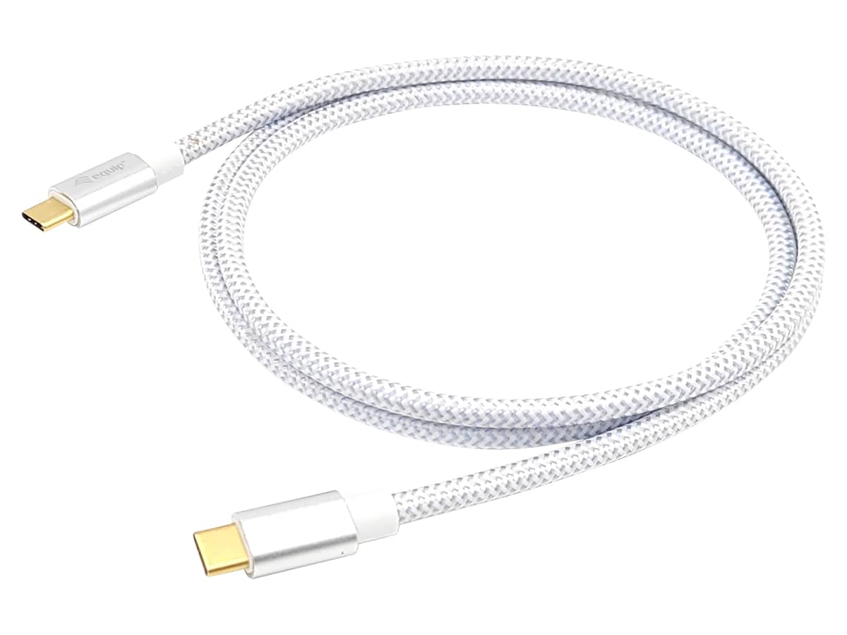 EQUIP USB-C Kabel 128358 PD100W 4K 60Hz 10Gbps 2,0m weiß EQUIP USB-C Kabel 128358 PD100W 4K 60Hz 10Gbps 2,0m weiß von equip