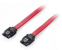 Equip Flachkabel SATA 6Gbps 1.00m m. Metallclip Polybeutel von equip
