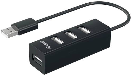 Equip 128955 4 Port USB 2.0-Hub Schwarz von equip