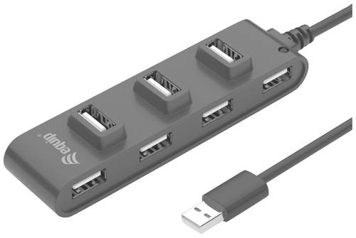 Equip 128957 7 Port USB 2.0-Hub Schwarz von equip