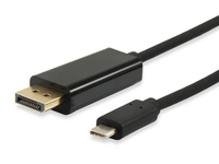 Equip Adapter USB-C -> DisplayPort           4K60Hz 1.80m sw Polybeutel von equip
