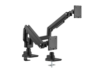 Equip 17-35 Schwerlast-Doppelmonitor-Schreibtischhalterung, Schwarz Equip 17-35 Schwerlast-Doppelmonitor-Schreibtischhalterung, Schwarz von equip