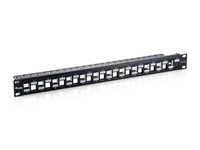 Equip 24-Port Keystone Cat.6A Geschirmtes Patch Panel, Schwarz Equip 24-Port Keystone Cat.6A Geschirmtes Patch Panel, Schwarz von equip