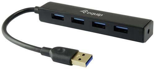 Equip 4 Port USB 3.0-Hub Schwarz von equip