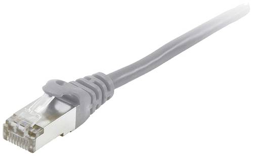 Equip 605500 RJ45 Netzwerkkabel, Patchkabel CAT 6 S/FTP 1.00m Grau vergoldete Steckkontakte von equip