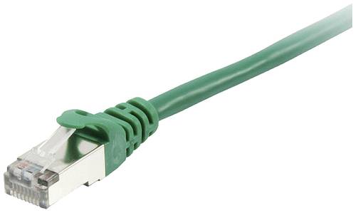 Equip 605541 RJ45 Netzwerkkabel, Patchkabel CAT 6 S/FTP 2.00m Grün vergoldete Steckkontakte 1St. von equip