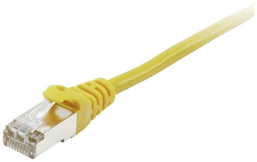 Equip 605560 RJ45 Netzwerkkabel, Patchkabel CAT 6 S/FTP 1.00m Gelb vergoldete Steckkontakte von equip