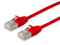 Equip Cat.6A F/FTP Slim-Patchkabel, 0.25m, Rot von equip