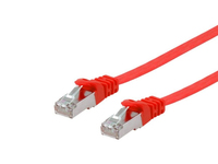 Equip Cat.6A U/FTP Flat Patchkabel, 0.5m, Rot von equip