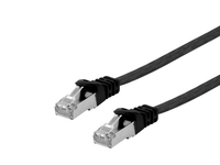 Equip Cat.6A U/FTP Flat Patchkabel, 5m, Schwarz von equip