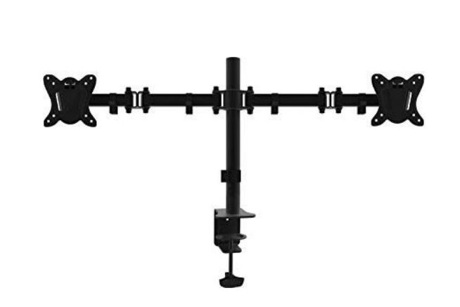 Equip Pro Articulating Dual Monitor Desk Mount Bracket - Befestigungskit - Voll beweglich - für 2 LCD-Displays - Kunststoff, Aluminium, Stahl - Schwarz - Bildschirmgröße: 33-68,6 cm (13-27) - Tischmontage (650152) von equip