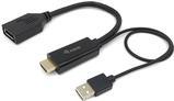 Equip HDMI Adapter Displayport St/Bu 0.15m 4K/60Hz sw (119039) von equip