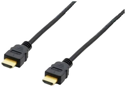 Equip HDMI Anschlusskabel HDMI-A Stecker 15.00m Schwarz 119374 vergoldete Steckkontakte HDMI-Kabel von equip