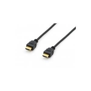 Equip High Speed - Video-/Audio-/Netzwerkkabel - HDMI - 30 AWG - HDMI, 19-polig (M) - HDMI, 19-polig (M) - 3,0m - Schwarz (119353) von equip