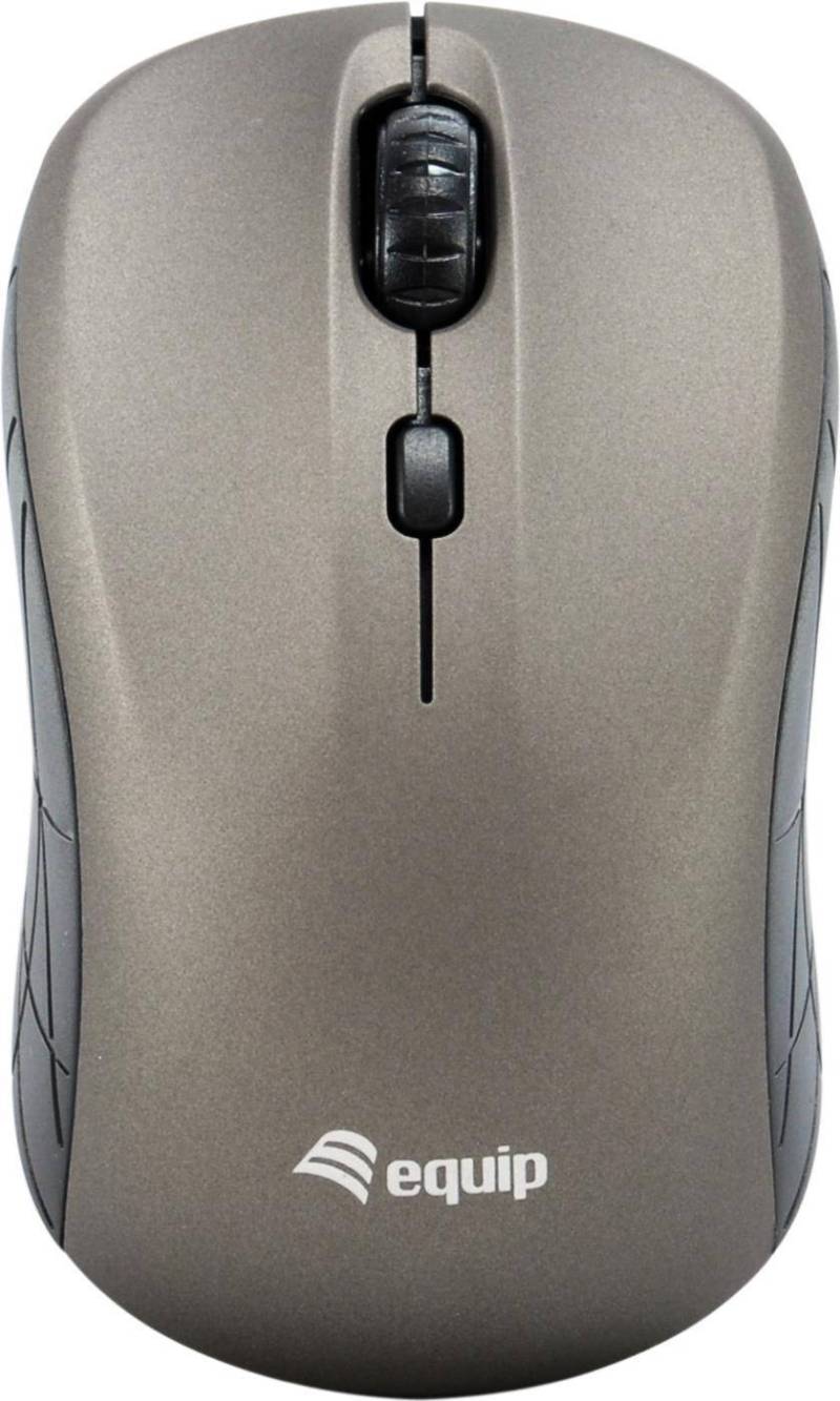 Equip Optische Maus kabellos USB Mini            R+L grau von equip