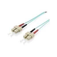 Equip - Patch-Kabel - SC multi-mode (M) - SC multi-mode (M) - 20,0m - Glasfaser - 50/125 Mikrometer - OM3 - Türkis (255328) von equip