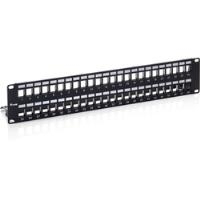 Equip Patch Panel - Patch Panel - RJ-45 X 48 - Schwarz - 2U - für P/N: 125489, 767110, 767111 (769349) von equip