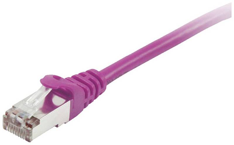 Equip Patchkabel Cat6   S/FTP 2xRJ45 10.00m violet      LSZH Polybeutel von equip