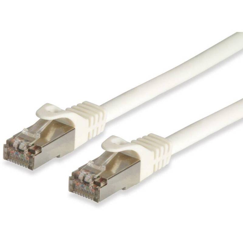 Equip Patchkabel Cat6A  S/FTP 2xRJ45  0.50m weiß Cat7ProLSZH Polybeutel von equip