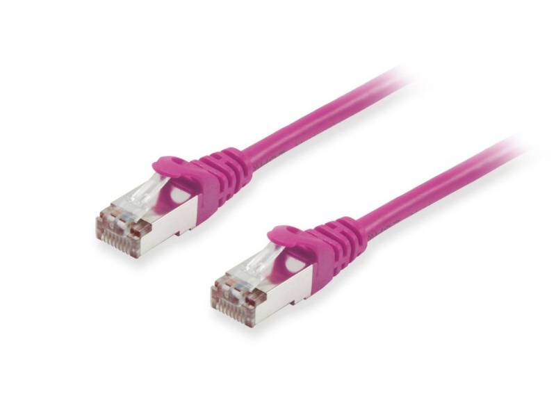 Equip Patchkabel Cat6A  S/FTP 2xRJ45 20.00m lila        LSZH Polybeutel von equip