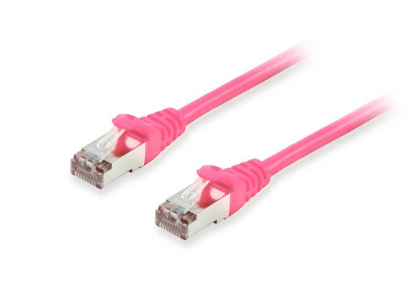 Equip Patchkabel Cat6A  S/FTP 2xRJ45 30.00m pink        LSZH Polybeutel von equip