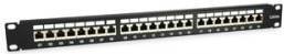 Equip Patchpanel 24x RJ45 Cat6A 48,30cm (19) 1HE schwarz (326625) von equip