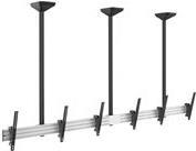 Equip Pro - Klammer - für 3 LCD-Anzeigen - Kunststoff, Aluminium, Stahl - Schwarz, Silber - Bildschirmgröße: 114.3-127 cm (45-50) - Deckenmontage von equip