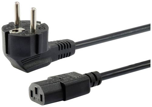 Equip Strom Anschlusskabel 3m Schwarz von equip
