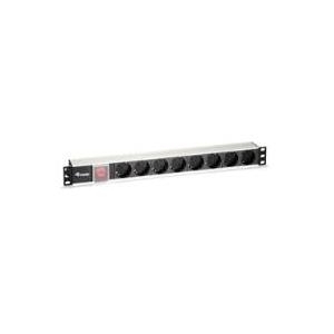 Equip - Stromverteilungseinheit - Wechselstrom 220-240 V - 3,5 kW - 9 Ausgangsstecker - 1U - 48,3 cm (19) (333292) von equip