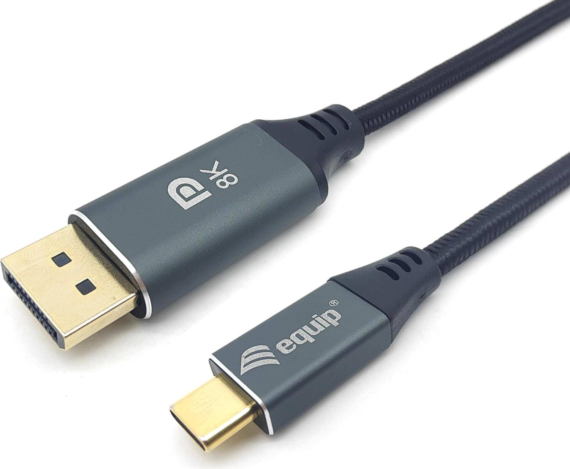 Equip USB-C-zu-DisplayPort-Premium-Kabel - M/M - 1.0 m - 8K/60 Hz (133421) von equip