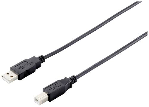 Equip USB-Kabel USB-A Stecker, USB-B Stecker 1.00m Schwarz 128863 von equip
