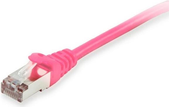 equip - Patch-Kabel - RJ-45 (M) zu RJ-45 (M) - 30 m - S/FTP, PiMF - CAT 6a - halogenfrei, geformt, verseilt - pink (606911) von equip