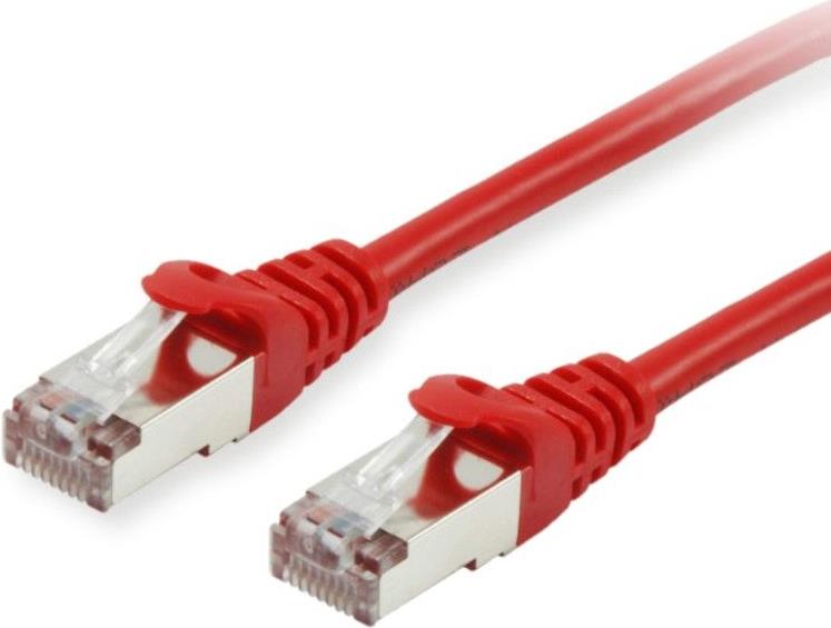 equip - Patch-Kabel - RJ-45 (M) zu RJ-45 (M) - 30 m - S/FTP - CAT 6 - geschirmt, halogenfrei, geformt, verseilt - Rot (615524) von equip