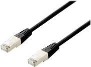 equip - Patch-Kabel - RJ-45 (M) zu RJ-45 (M) - 50 cm - S/FTP - CAT 6a - halogenfrei, verseilt - Schwarz von equip