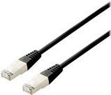 equip - Patch-Kabel - RJ-45 (W) zu RJ-45 (W) - 5 m - S/FTP - CAT 6a - halogenfrei, verseilt - Schwarz von equip