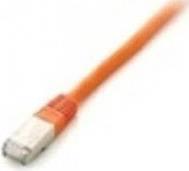 equip Pro - Patch-Kabel - RJ-45 (M) bis RJ-45 (M) - 30,0m - SFTP, PiMF - CAT 6a - halogenfrei, geformt, verseilt - orange (606611) von equip