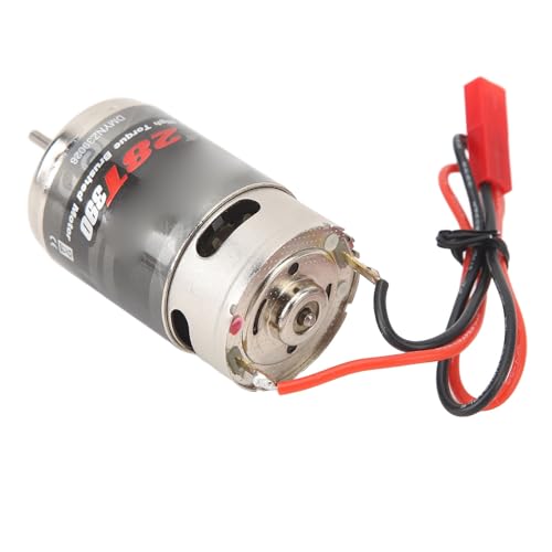 390 gebürstetem Motor, 29 x 44,5 mm/1.14x1.75in RC Universal 28T High Torsion niedrig Elektrisch gebürstetem Motor für 1/16 1/18 RC -Autos Boot JST -Stecker von equlup