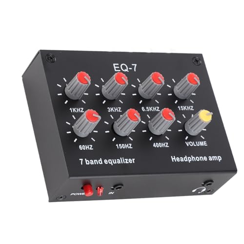 Auto Audio Equalizer, DC 5V-12V 7 Band Soundverstärker 12 dB Hochbass-EQ-Einstellung Dual Channel Digitaler Equalizer für Boots-RV-Motorrad Auto Audio Equalizer, DC 5V-12V 7 Band Soundverstärker 12 dB Hochbass-EQ-Einstellung Dual Channel Digitaler Equalizer für Boots-RV-Motorrad von equlup