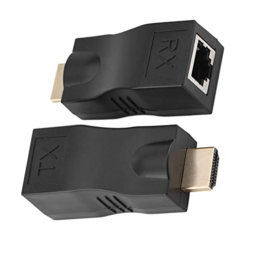 HDMI -Extender -Adapter, 2pcs 30m HDMI zu RJ45 -Netzwerkkabel TX -Sender RX -Empfänger HDMI Extender Converter Repter über CAT -5E Cat6 HDMI -Extender -Adapter, 2pcs 30m HDMI zu RJ45 -Netzwerkkabel TX -Sender RX -Empfänger HDMI Extender Converter Repter über CAT -5E Cat6 von equlup