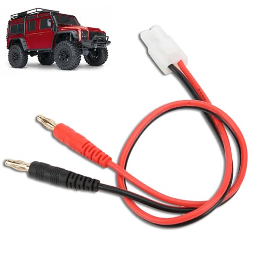 Ladeadapterkabel, 316 mm RC -Anschlusskabel 16 AWG männlicher Stecker bis 4 mm Bananenstopfen Männliches Ladeadapterkabel für RC -Auto Ladeadapterkabel, 316 mm RC -Anschlusskabel 16 AWG männlicher Stecker bis 4 mm Bananenstopfen Männliches Ladeadapterkabel für RC -Auto von equlup