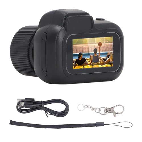 Micro Digitalkamera, 1080p kleine Videokamera mit Farbbildschirm Armband Gurt Micro Daumen Videokamcorder für Teenager Schüler Kinder von equlup