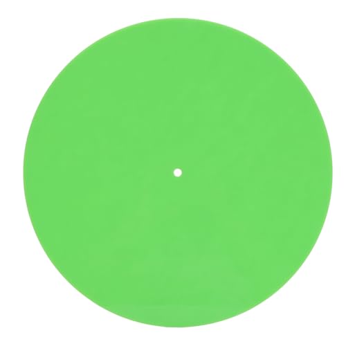 Plattenteller Slipmat, 300 x 3 mm Anti -statische Acryl -Plattenplatte Slipmat Turntable Mat Audiophile Padersatz für 12 -Zoll -Plattenspieler (Grün) von equlup