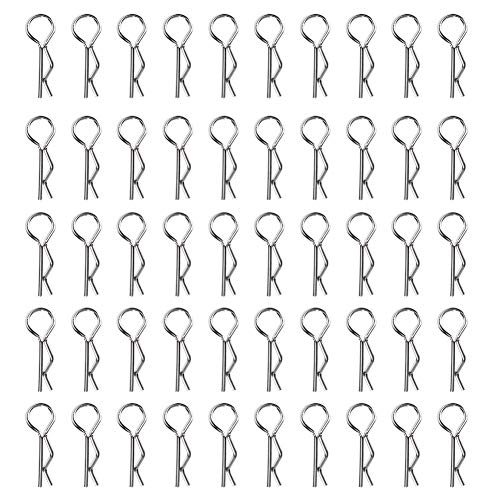 RC -Karosserien Clips, 50pcs R Formstifte RC -Karosserie -Schutzklammern Ersatzteile Zubehör für 1/10 HSP RC Car RC Car Truck Crawler von equlup