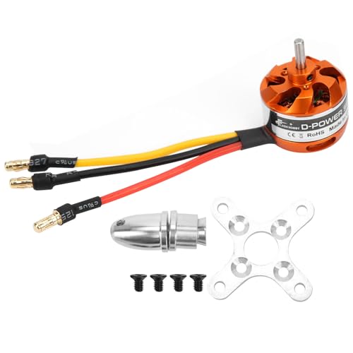 RC bürstenloser Motor 1100 kV 1450 kV 1800 kV 2600 kV bürstenloser Motor Austausch mit Adapter für RC -Flugzeug Fixedwing (1800kV) von equlup