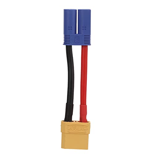 XT90-Buchse auf EC5-Stecker-Kabel, XT90-auf-EC5-Buchse-Stecker-Adapterstecker mit 100 mm/3,9 Zoll 12AWG-Kabel für RC-Autoflugzeuge FPV-Drohne XT90-Buchse auf EC5-Stecker-Kabel, XT90-auf-EC5-Buchse-Stecker-Adapterstecker mit 100 mm/3,9 Zoll 12AWG-Kabel für RC-Autoflugzeuge FPV-Drohne von equlup