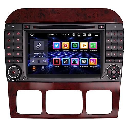 [4G+64G] 8-Kern Android 13 Autoradio für Mercedes S/CL Class W220 W215 GPS-Navi Carplay Android Auto DSP Bluetooth 5.0 A2DP DVD DVB-T2 WiFi DAB+IPS von erisin