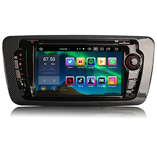 [4G + 64G] 8 Kern Android 12 Autoradio für SEAT Ibiza Unterstützt GPS-Navi Carplay Android Auto DSP Bluetooth 5.0 A2DP DVB-T/T2 WiFi 4G DAB+OBD DVR von erisin
